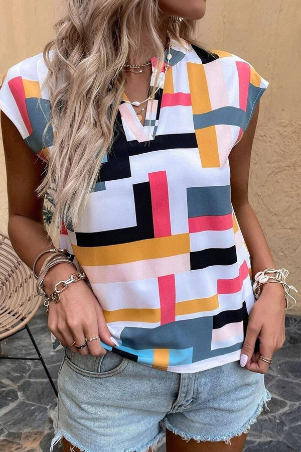 Chloe - Kurzärmelige Bluse